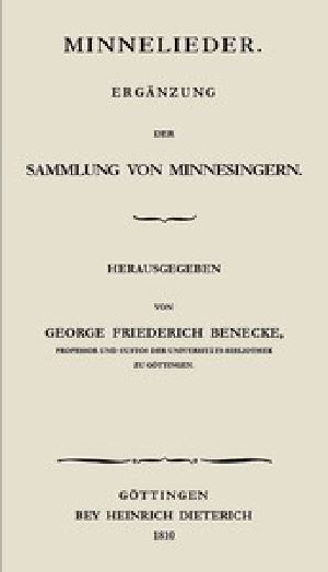 [Gutenberg 47945] • Beyträge zur Kenntniss der altdeutschen Sprache und Litteratur. Erster Band. Theil 1.